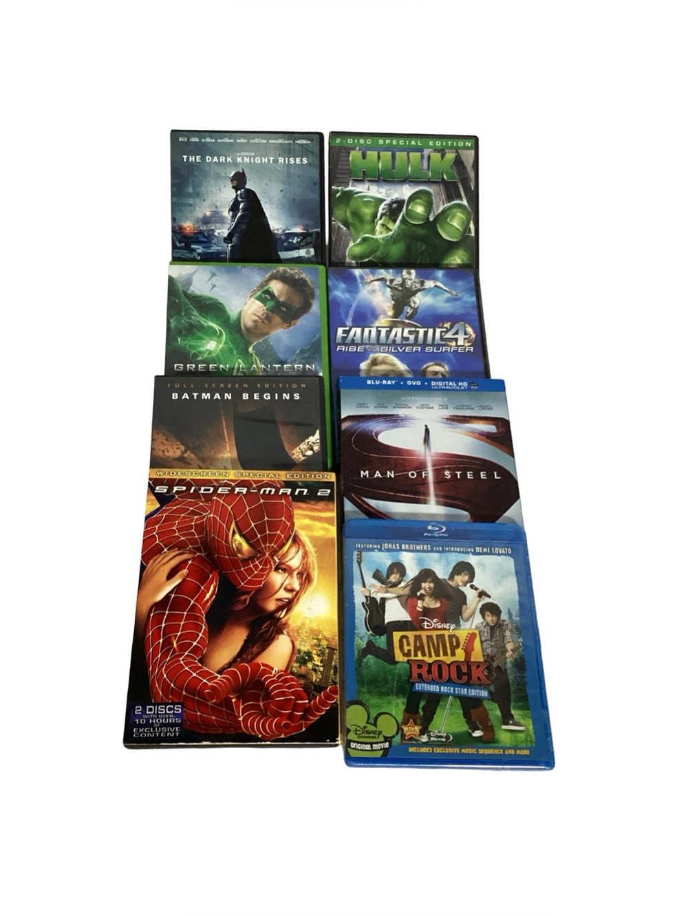 Large Assortment of Marvel Hero Type DVD Movies Lot of 8 All EUC